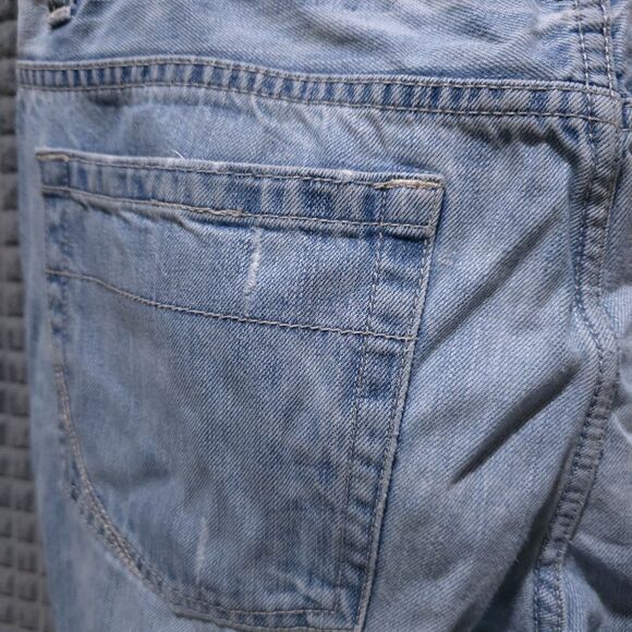 Converse Distressed Light Wash Jeans 36x30 VTG Y2K 90s Low Rise Workwear Grunge - Picture 14 of 16